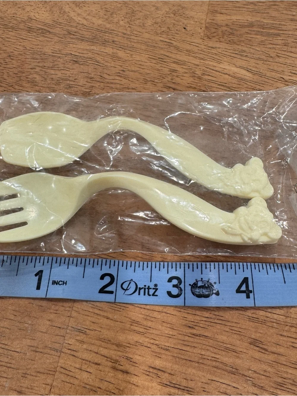 Vintage Super Sugar Crisp Cereal Prize Plastic Fork Spoon Advertising Nostalgic